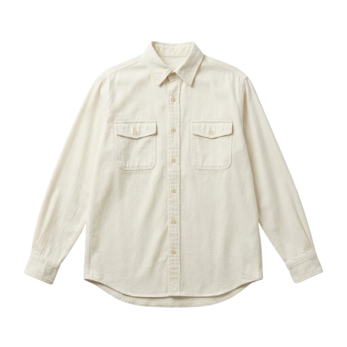 Twill shirt decoration zones