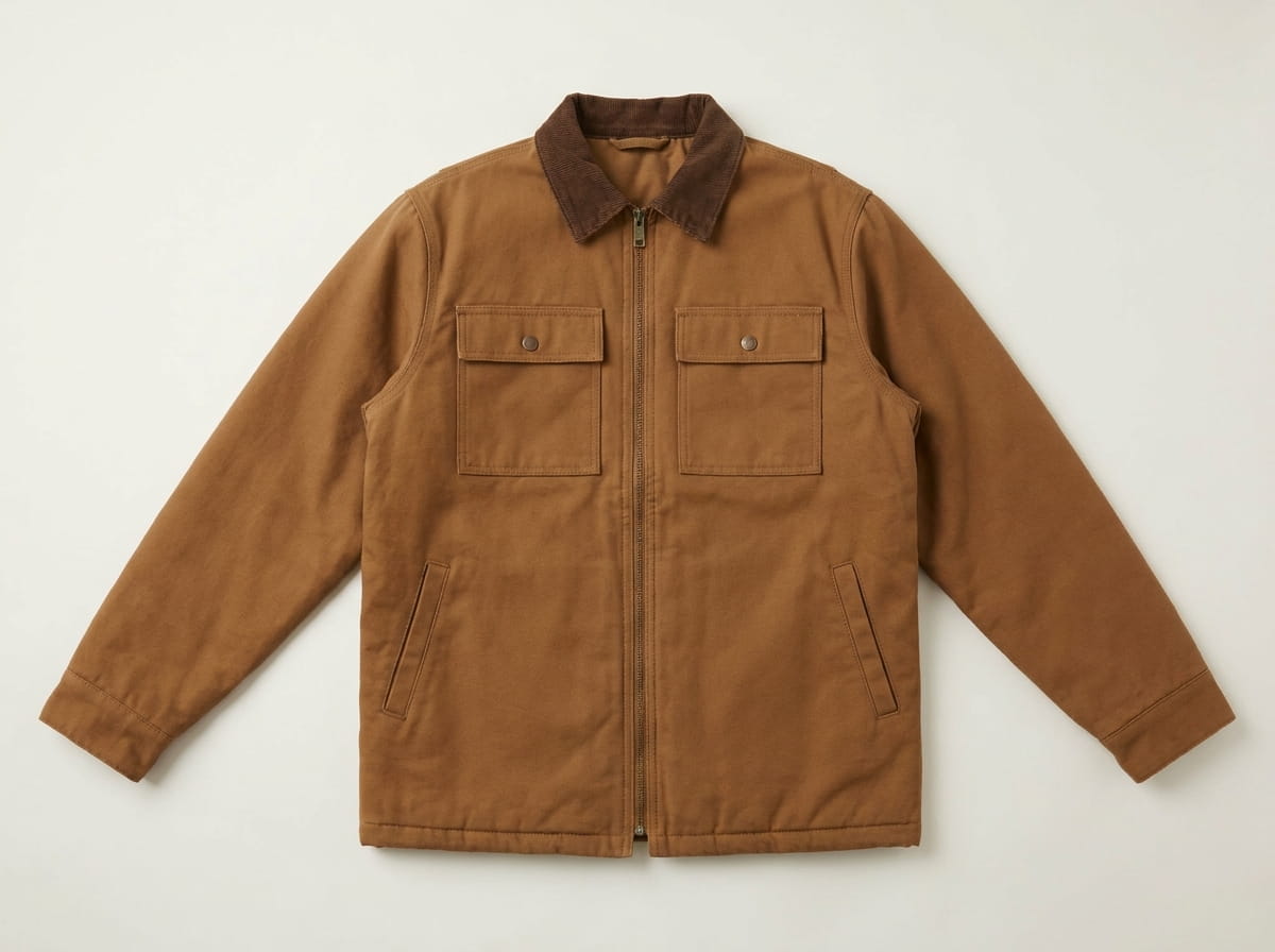 Workwear jacket anatomy features