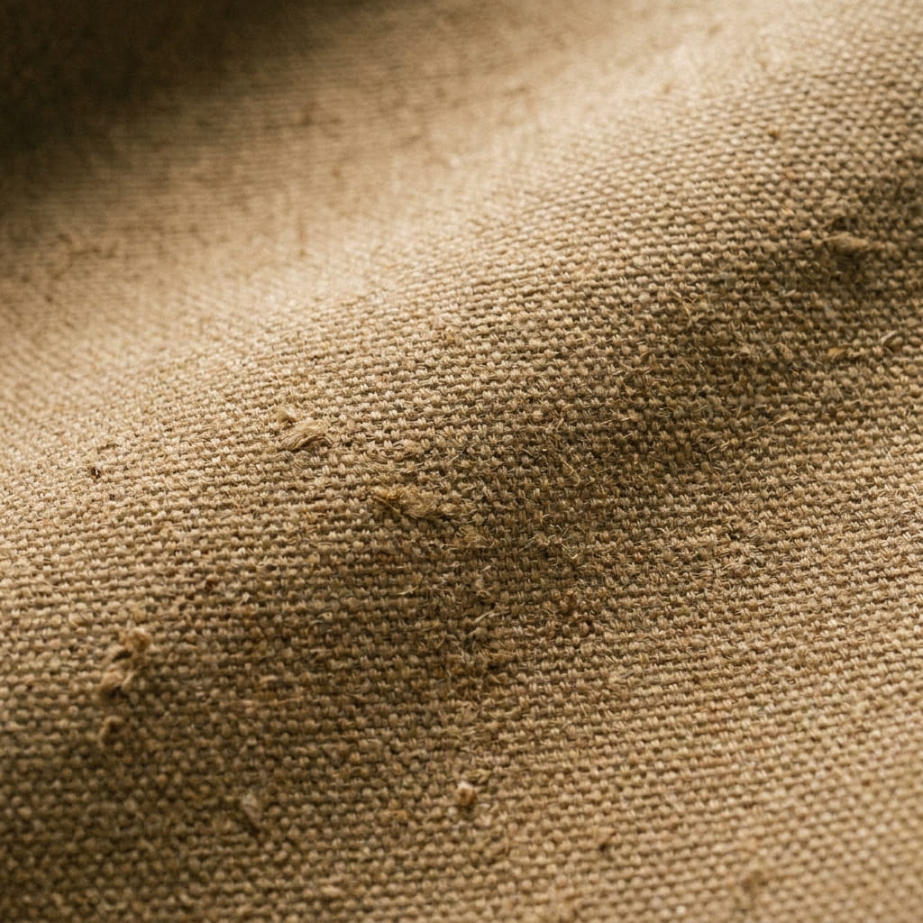 Hemp + Recycled Poly Canvas material texture