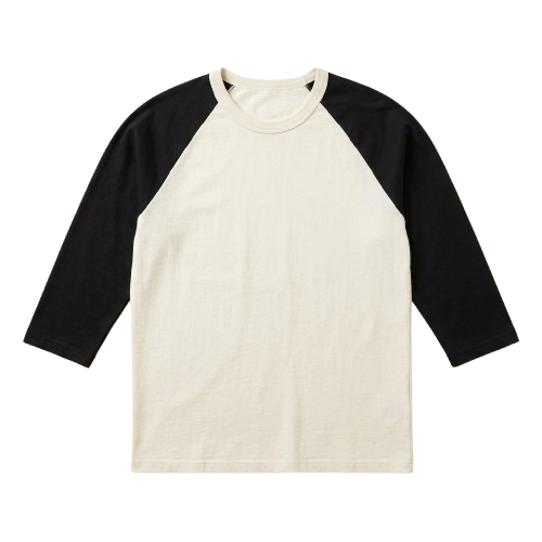Custom 3/4 Sleeve Raglan T-Shirt decoration zones