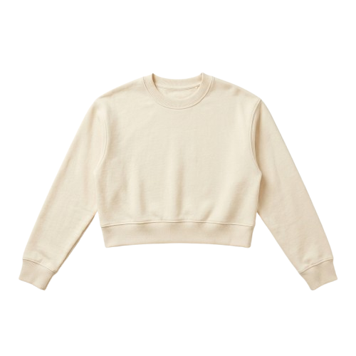 Custom Crop Top Sweater decoration zones
