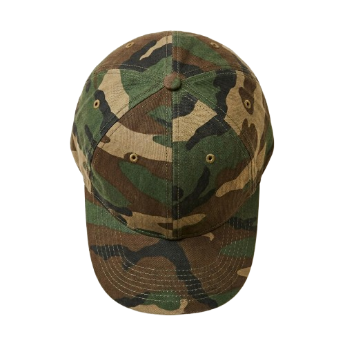 Custom camo hats decoration zones