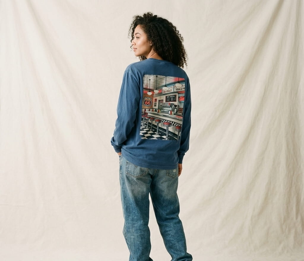 Chain-Stitch + Plastisol Heritage material texture