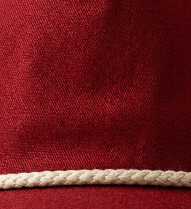 Lifestyle Golf Cap with Rope & Wide-Brim material texture
