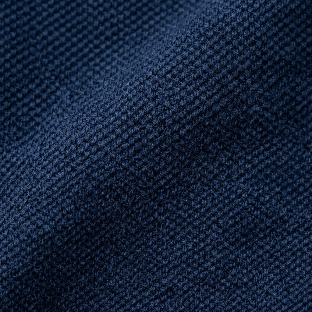 Premium Cotton-Blend Polo Knit material texture