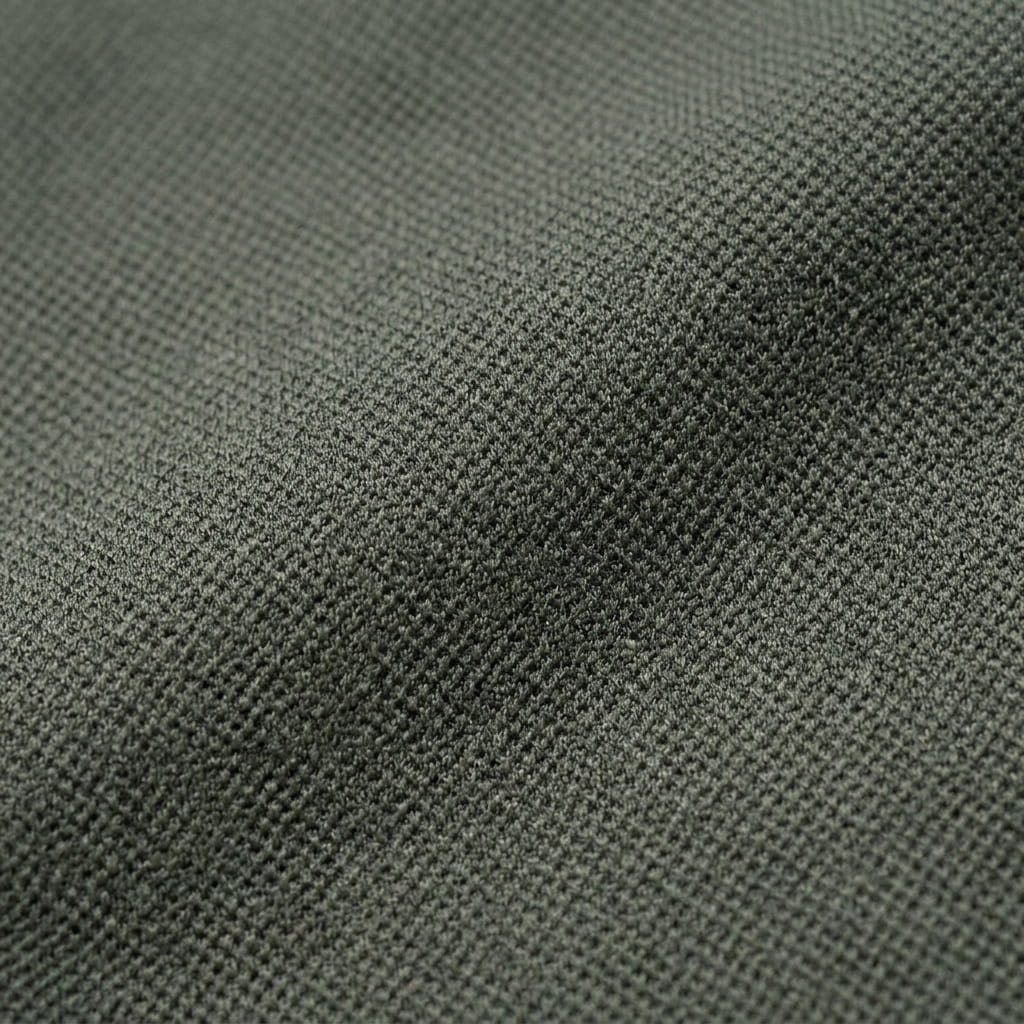 Performance Polyester-Blend Pique material texture