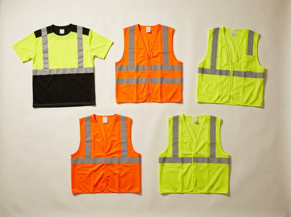 ML Kishigo range — signature hi-vis silhouettes flat-lay