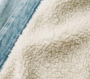 Recycled-Polyester Sherpa Lining Construction material texture