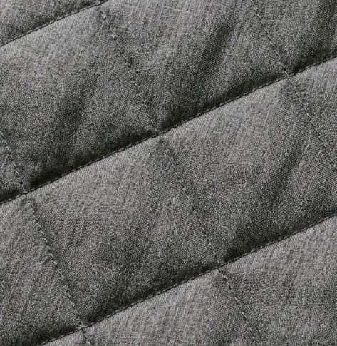 Primaloft-Insulated Quilted Polyester Shell material texture
