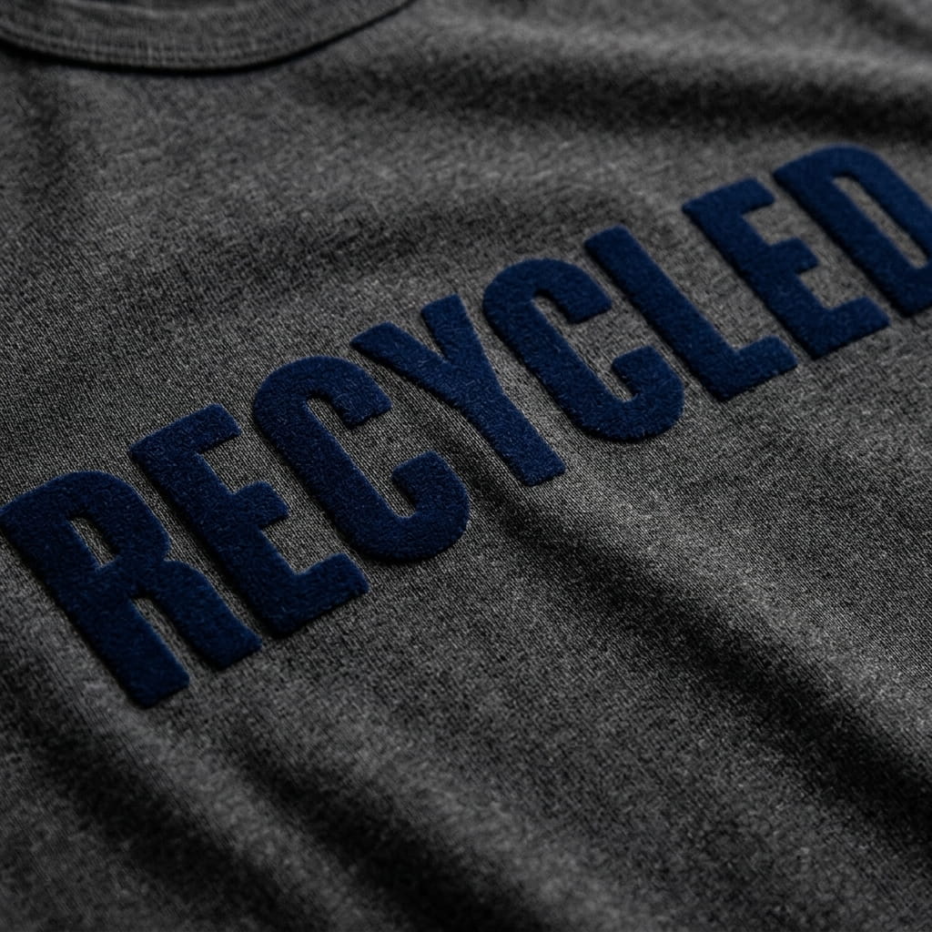 Flocked apparel design