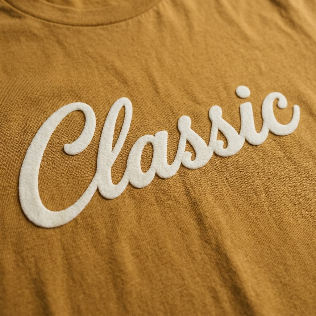 Flocked apparel design