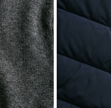 Merino Wool Blend & Hybrid Stretch material texture