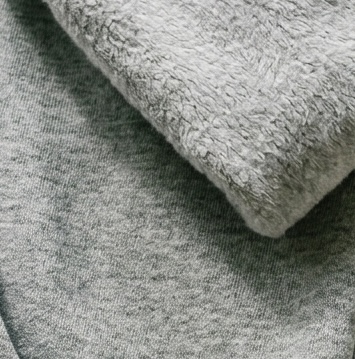 80/20 Midweight College Fleece material texture