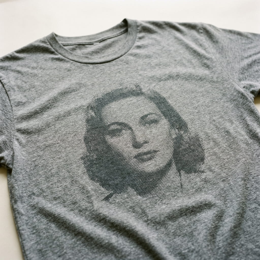 Soft soaked-in water-based-printed apparel