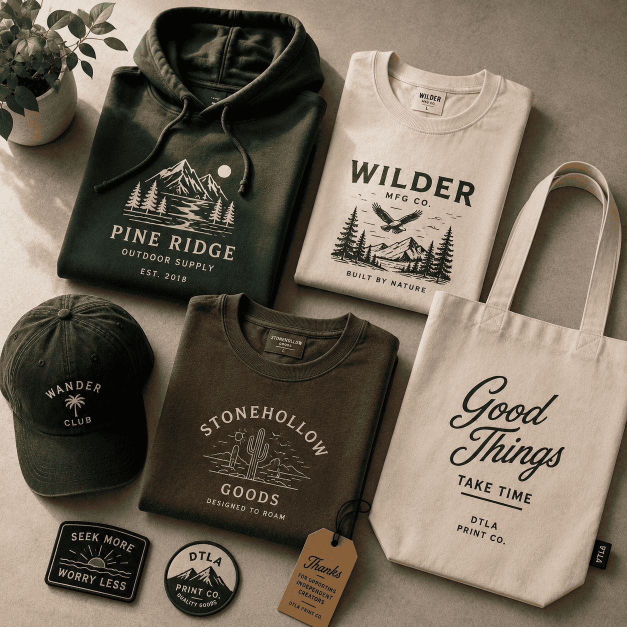Premium decorated apparel detail