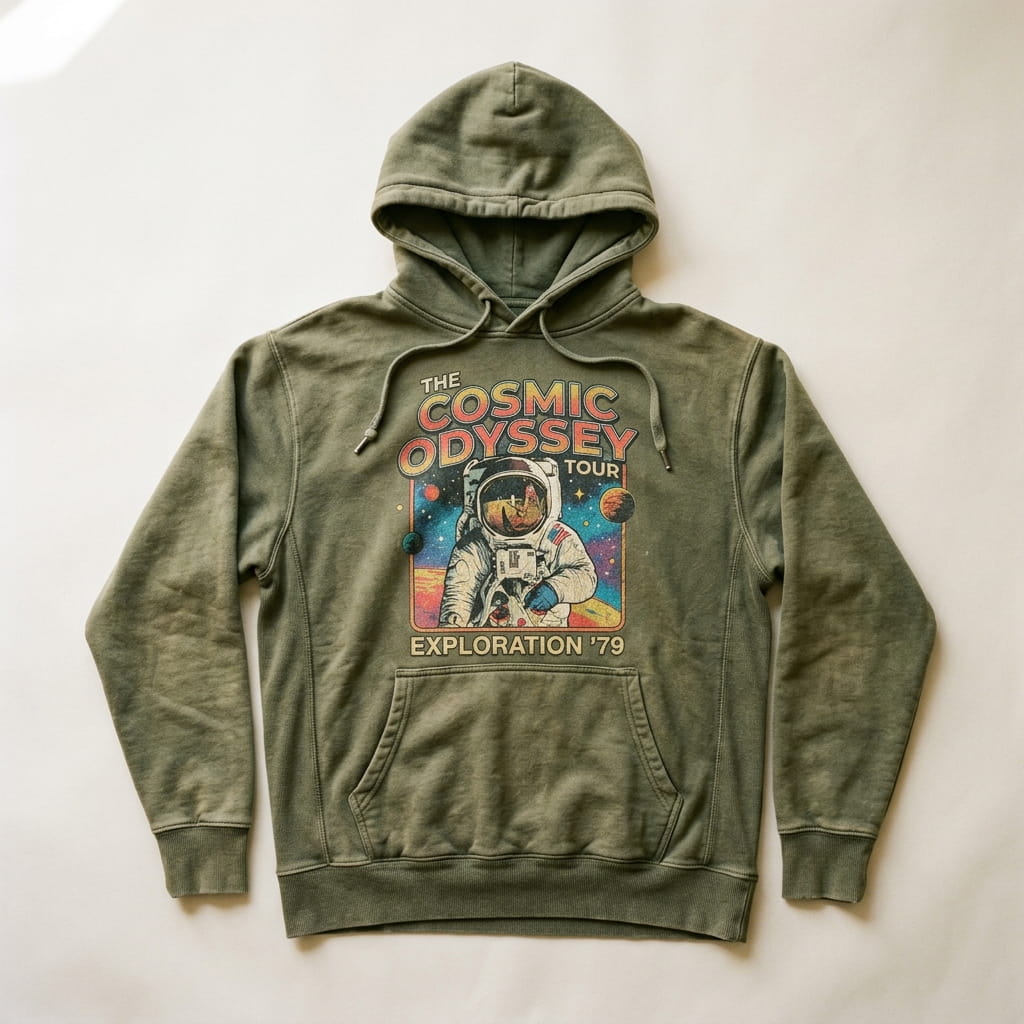 Custom garment-dyed apparel in a rich brand color