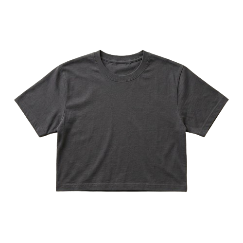 Custom Crop Top T-Shirt decoration zones