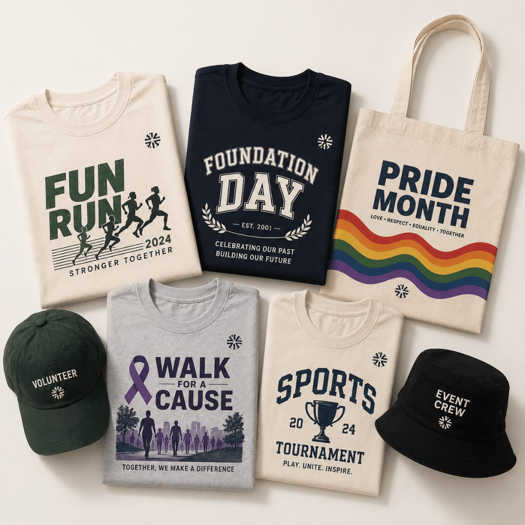 A premium custom event merch package by DTLA Print