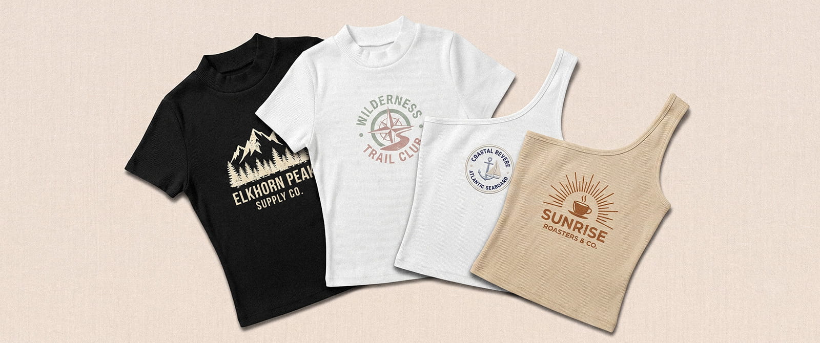 Collection of custom women's specialty tops in various styles