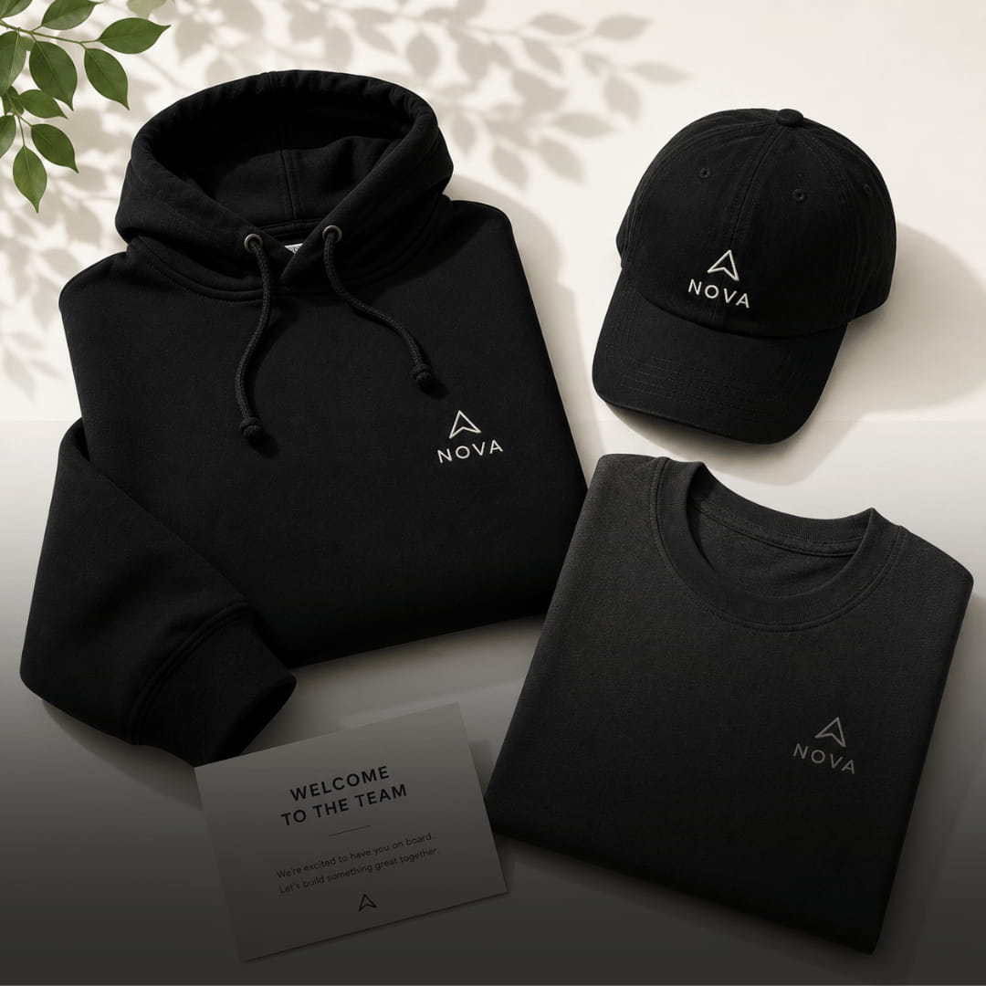 Employee onboarding merch by DTLA Print