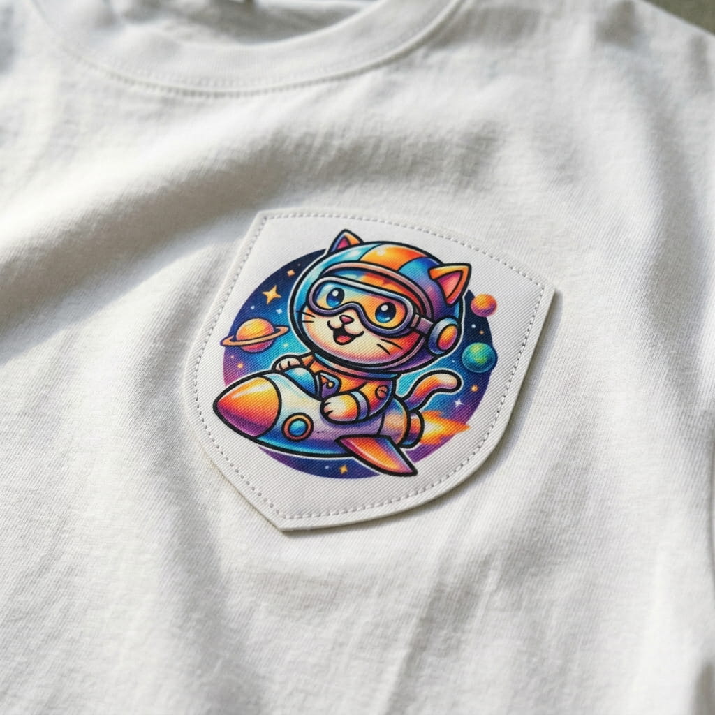 Full-color sublimated patch with smooth gradients