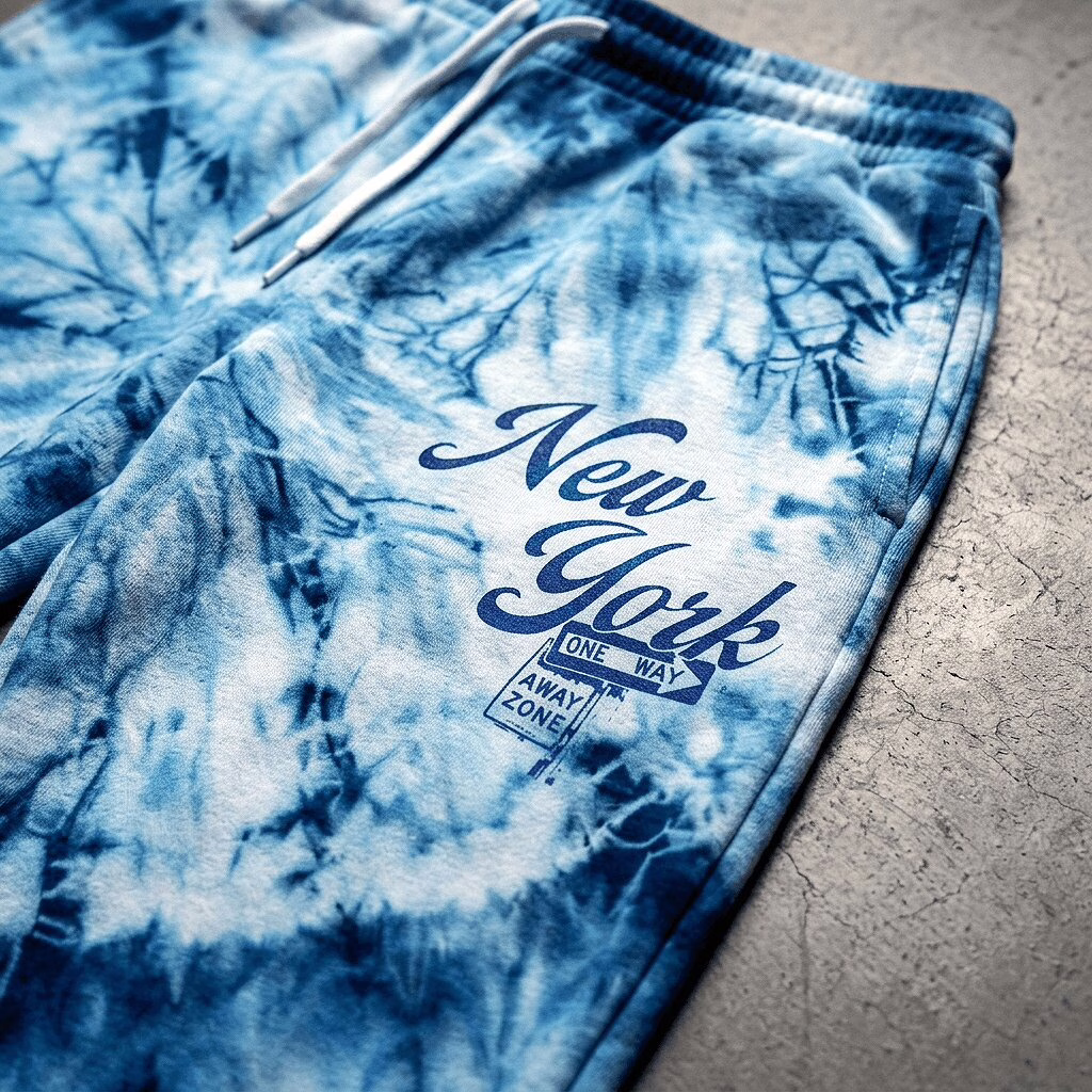Custom garment-dyed apparel in a rich brand color