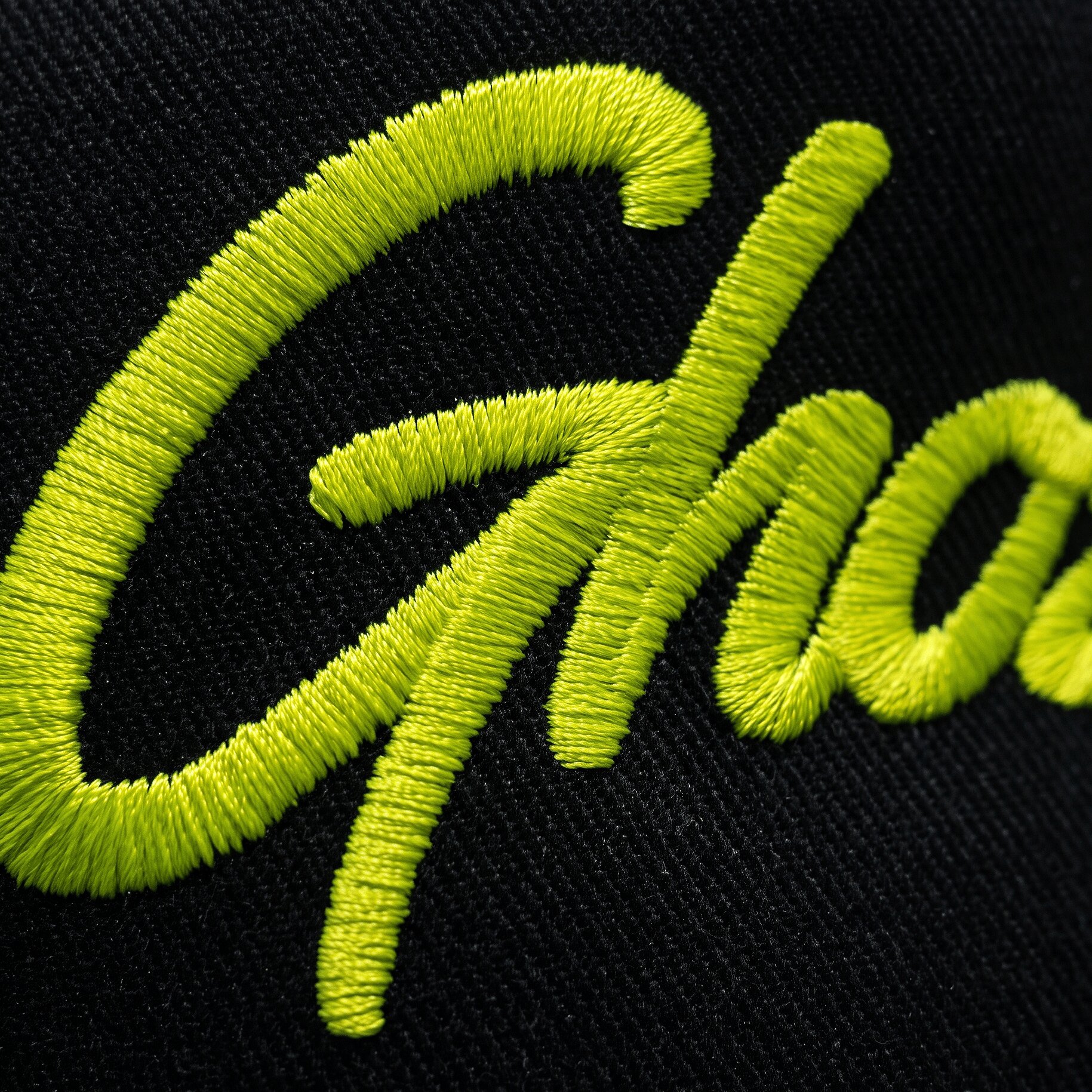 Embroidered mascot patch on a jacket