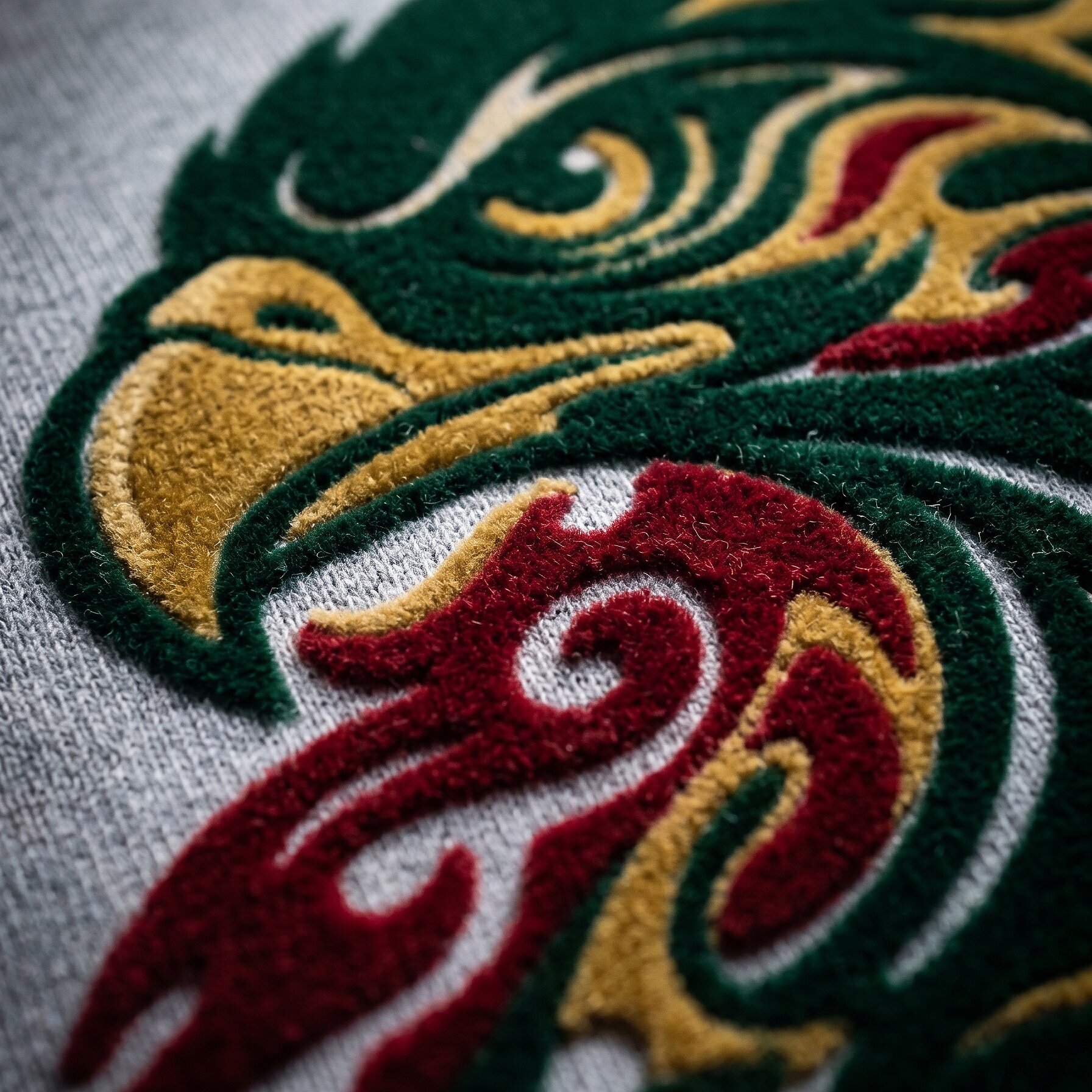 Flocked apparel design