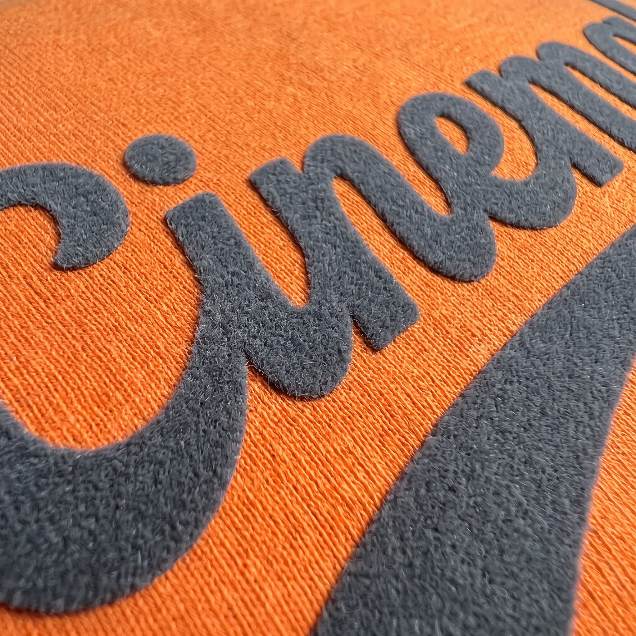 Flocked apparel design