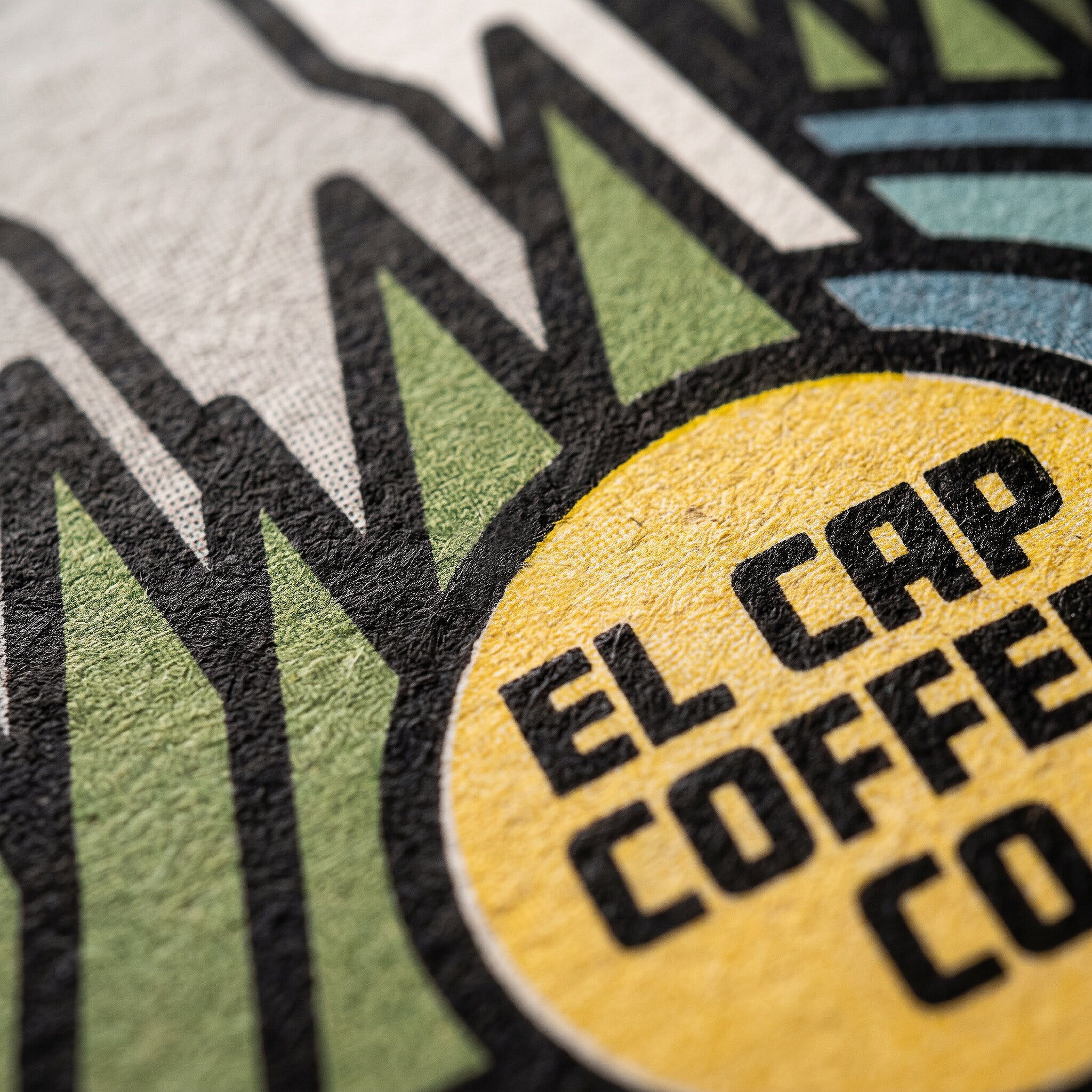 Close-up of a soft water-based print soaked into a t-shirt
