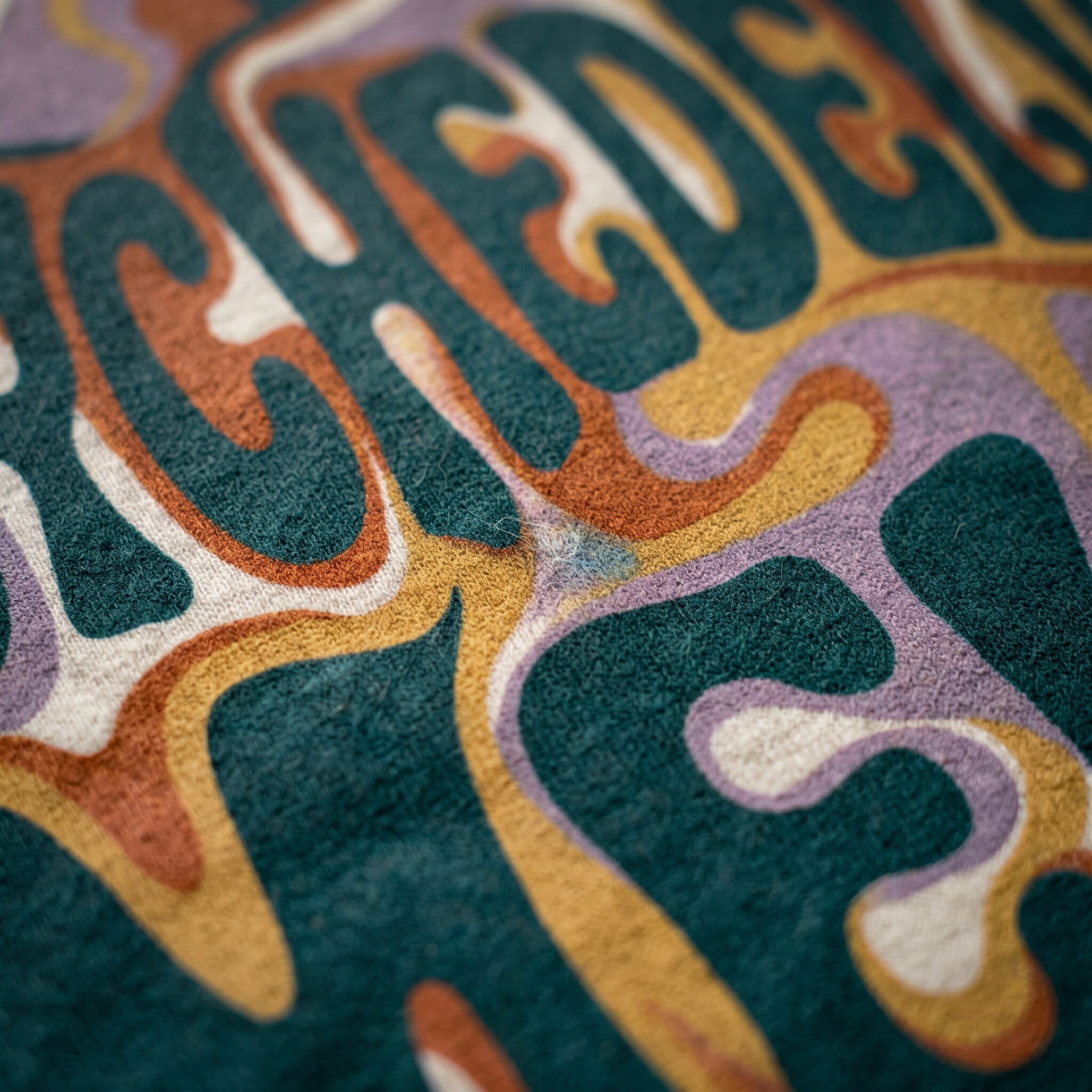 Soft soaked-in water-based-printed apparel