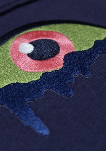 lime green embroidered patch